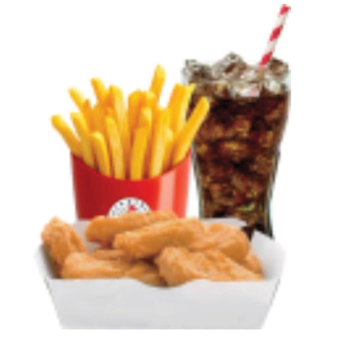 C6. Chicken Nuggets & French Fries & Soda.