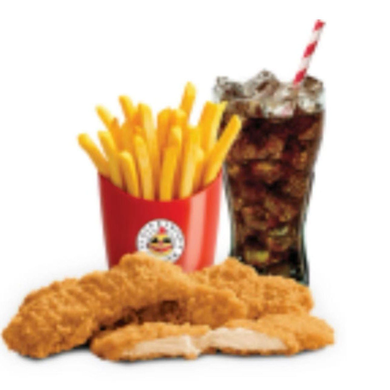 Chicken Tenders & French Fries & Soda Halal.