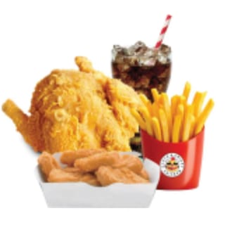 Fried Whole Chicken & Chicken Nuggets (10) & French Fries & Soda